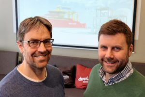 Øystein Skår og Niclas Moen brenselceller i skip