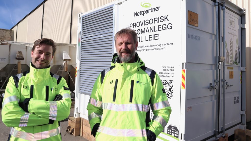 Olav Haga og Frank Sagvik hos Akershus Energi